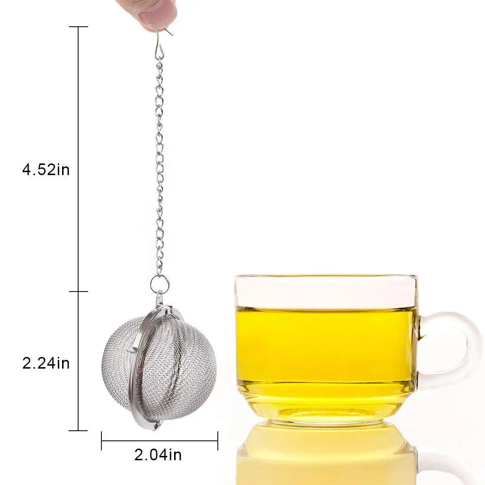 Harmony Wholesale Custom 304 Stainless Steel Sift Flower Tea Infusers Strainer Spice Sift Ball Stainless Steel Tea Ball Infuser