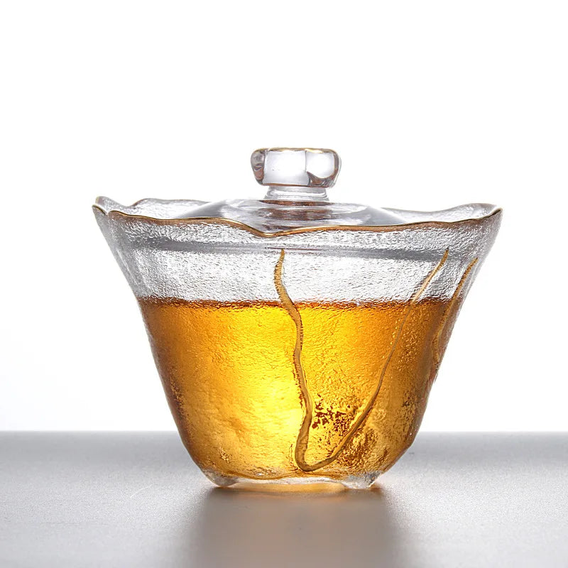 Harmony High Quality Tea Cup Bowl Kung Fu Chinese Traditions Handy Gaiwan Tea Lid Cups Glass Gaiwan