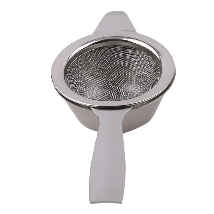 Harmony Convenient Kitchen Tool 304 Stainless Steel Long Handle Mesh Drain Tea Strainer Matcha Colander