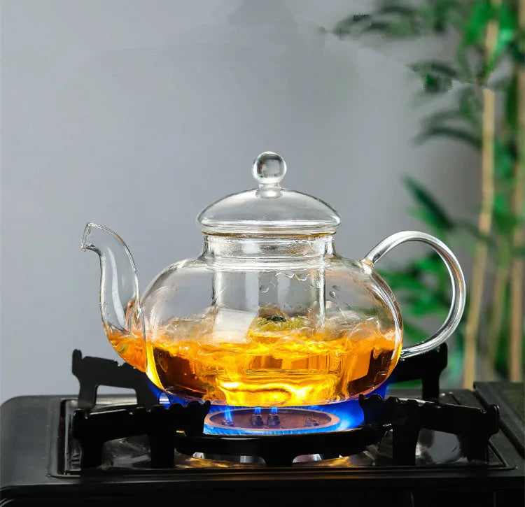 Harmony High Sale Thickened High Borosilicate Flower Heat-resistant  Filtration Glass Tea Pot