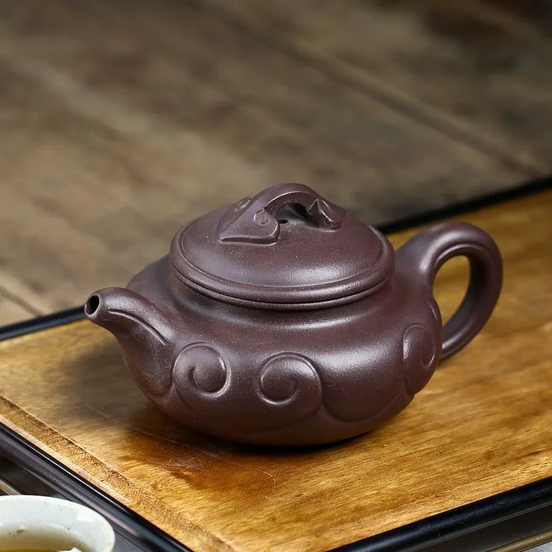 Chinese traditional kongfu tea set hot selling Yixing purple clay teapot zisha hu fanggu hu