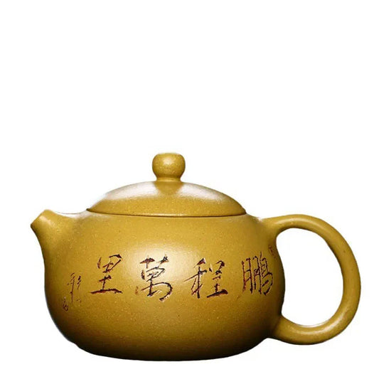 Hot selling famous Chinese kongfu teapot Yixing zisha hu hand made Xishi purple clay tea pot