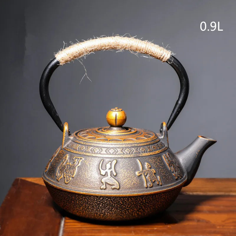 Harmony Hot Sale Chinese Antique Good Price Vintage Handmade New Style Cast Iron Metal Tea Pot