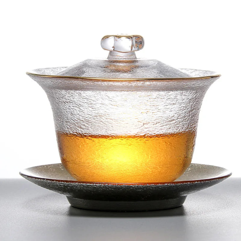 Harmony High Quality Tea Cup Bowl Kung Fu Chinese Traditions Handy Gaiwan Tea Lid Cups Glass Gaiwan