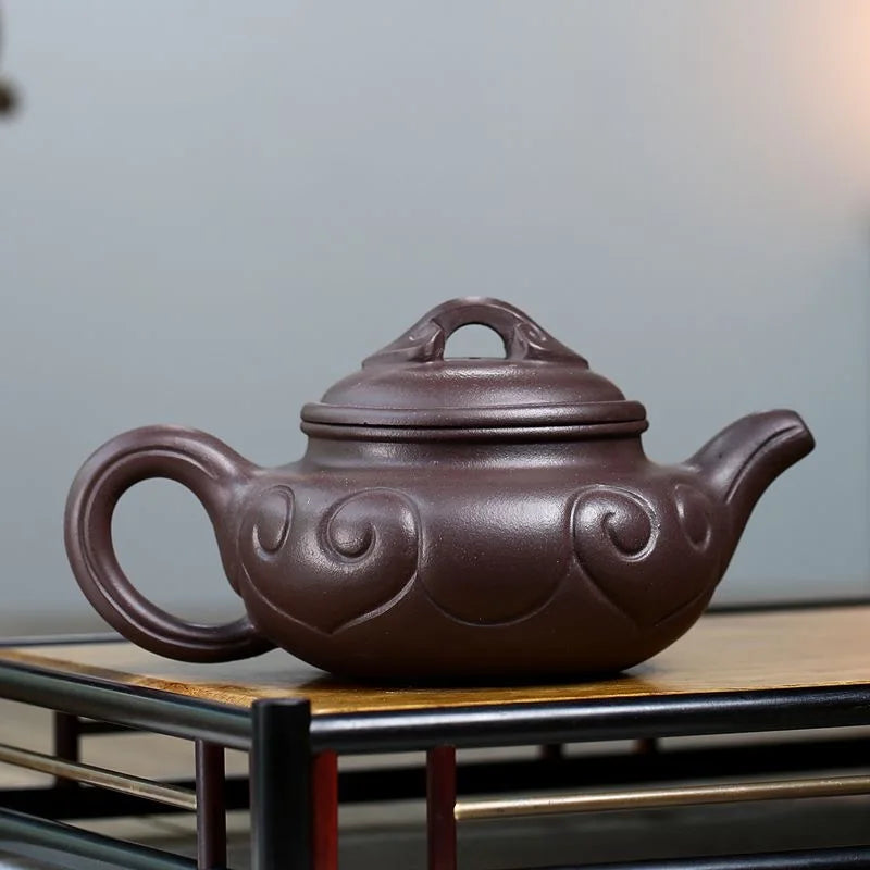 Chinese traditional kongfu tea set hot selling Yixing purple clay teapot zisha hu fanggu hu