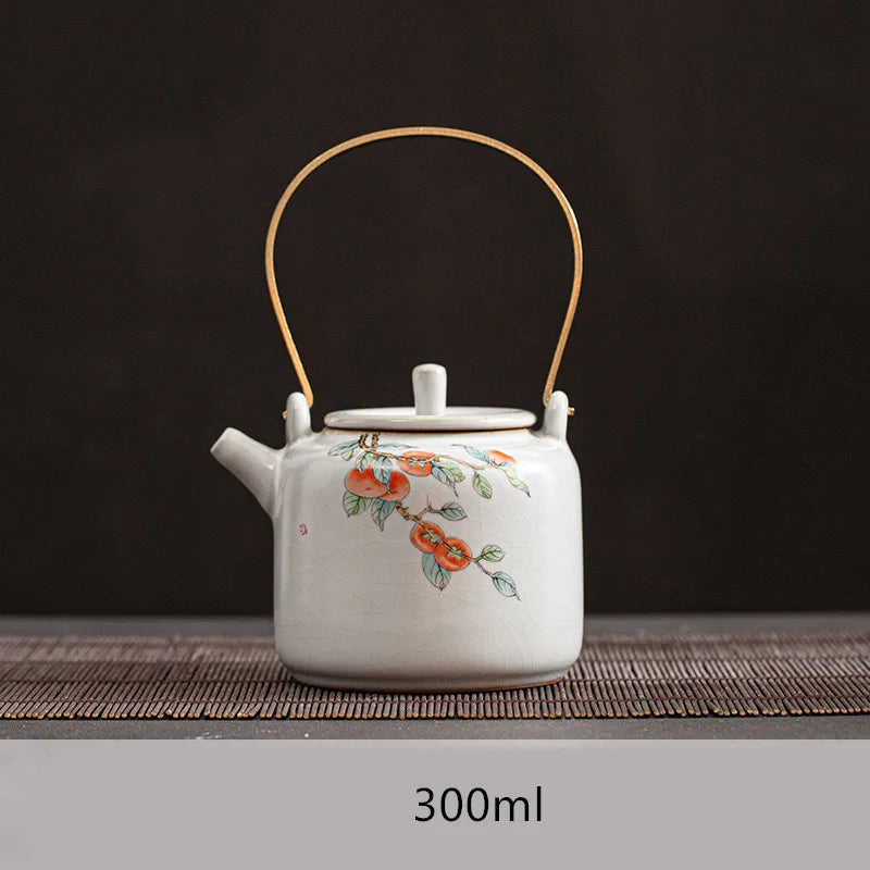 Harmony Hot Selling Chinese Traditional Household Kettle Light Luxury Decoration Style Tea Pot Ceramic