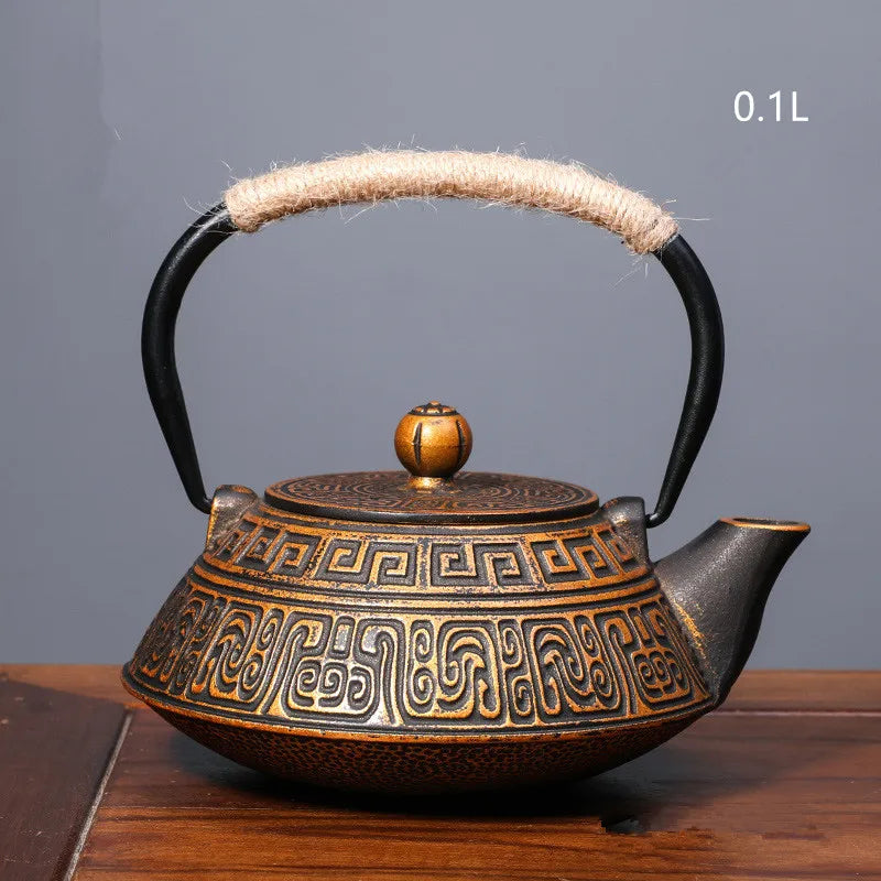 Harmony Hot Sale Chinese Antique Good Price Vintage Handmade New Style Cast Iron Metal Tea Pot