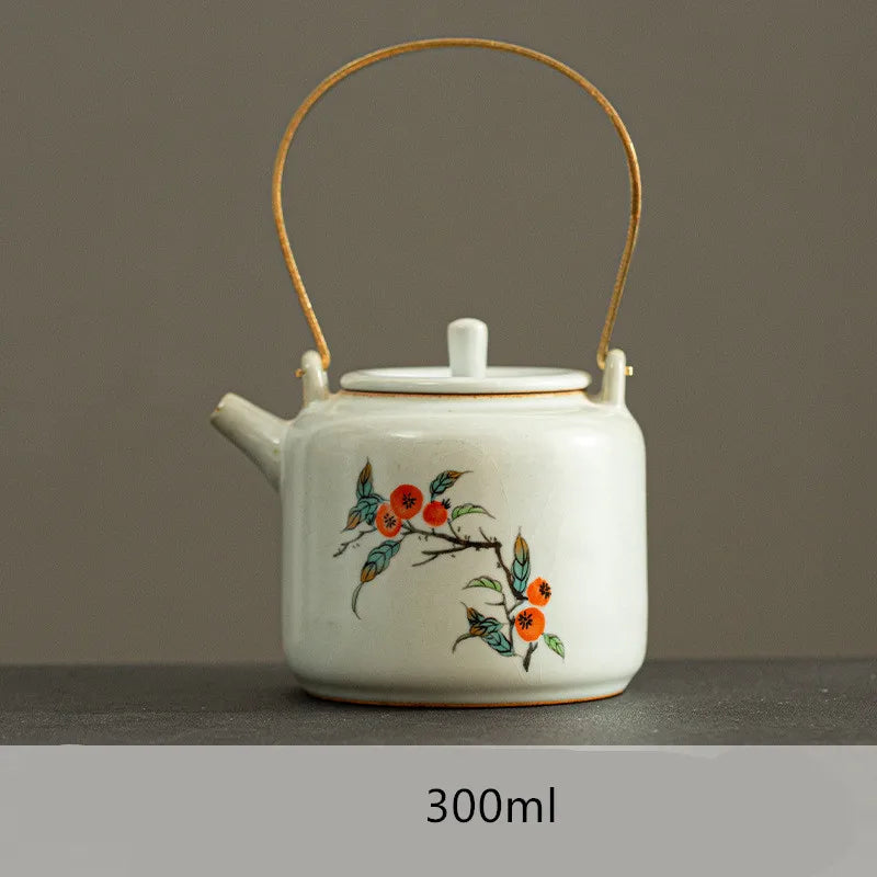 Harmony Hot Selling Chinese Traditional Household Kettle Light Luxury Decoration Style Tea Pot Ceramic