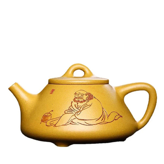 Wholesales Chinese famous Yixing purple clay teapot golden color Ziye shipiao 260 ml