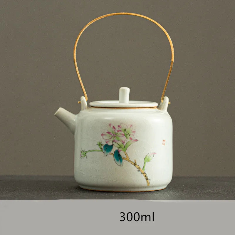 Harmony Hot Selling Chinese Traditional Household Kettle Light Luxury Decoration Style Tea Pot Ceramic