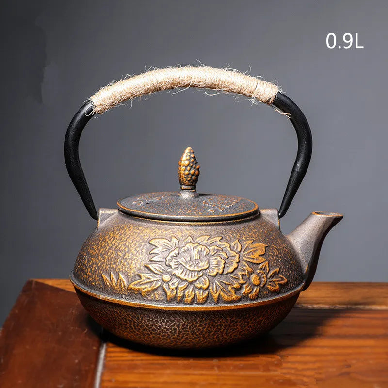 Harmony Hot Sale Chinese Antique Good Price Vintage Handmade New Style Cast Iron Metal Tea Pot