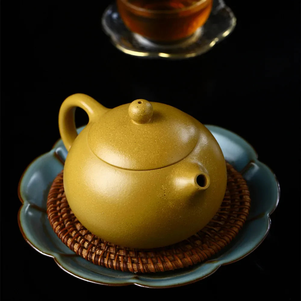 Hot selling famous Chinese kongfu teapot Yixing zisha hu hand made Xishi purple clay tea pot