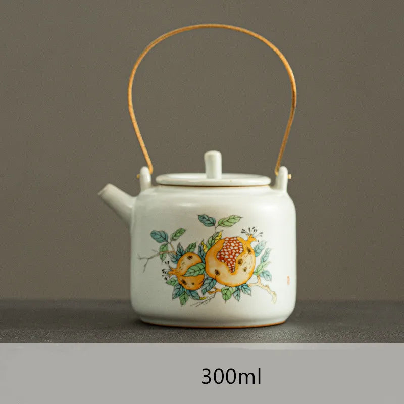 Harmony Hot Selling Chinese Traditional Household Kettle Light Luxury Decoration Style Tea Pot Ceramic