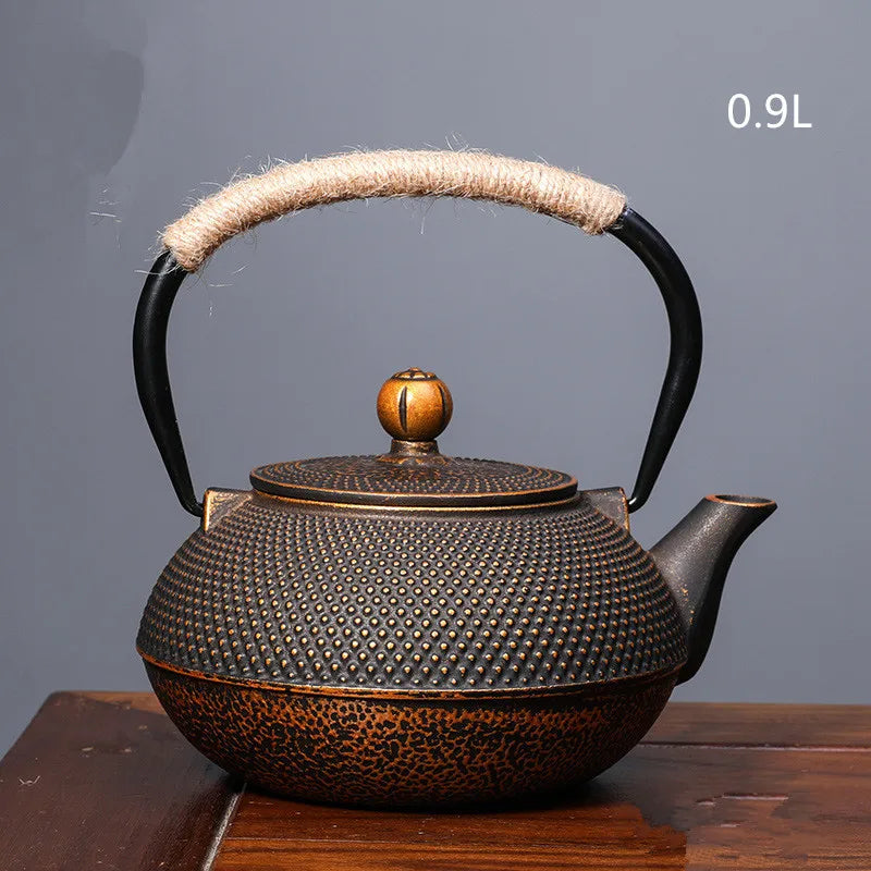 Harmony Hot Sale Chinese Antique Good Price Vintage Handmade New Style Cast Iron Metal Tea Pot