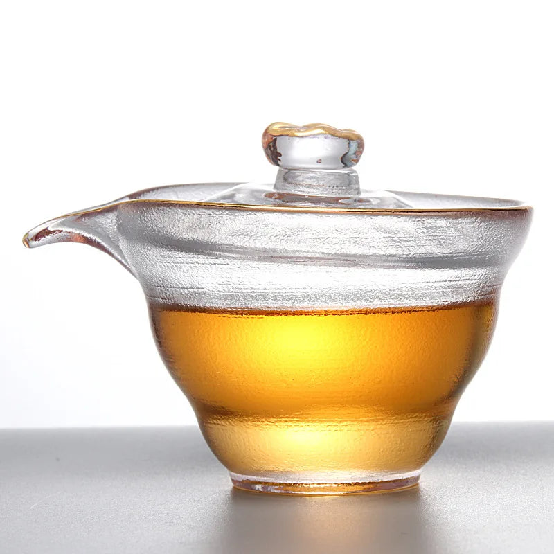 Harmony High Quality Tea Cup Bowl Kung Fu Chinese Traditions Handy Gaiwan Tea Lid Cups Glass Gaiwan