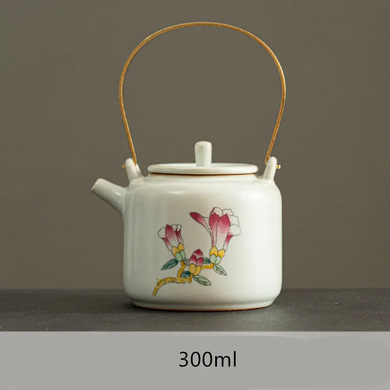 Harmony Hot Selling Chinese Traditional Household Kettle Light Luxury Decoration Style Tea Pot Ceramic