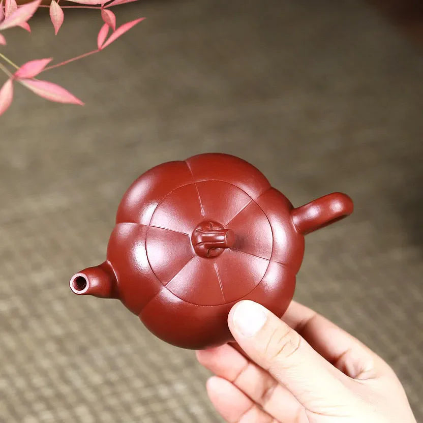 Hot selling Yixing purple clay  pumpkin bubble teapot all handmade raw ore teapot zisha hu