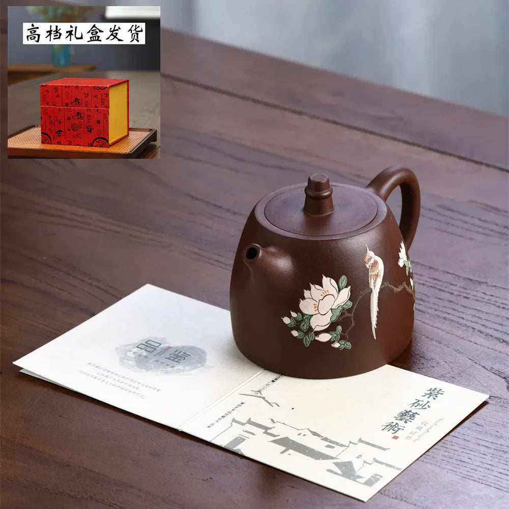 Wholesales Yixing purple clay teapot totally handmade kongfu tea set 450 ml Handuo zisha hu