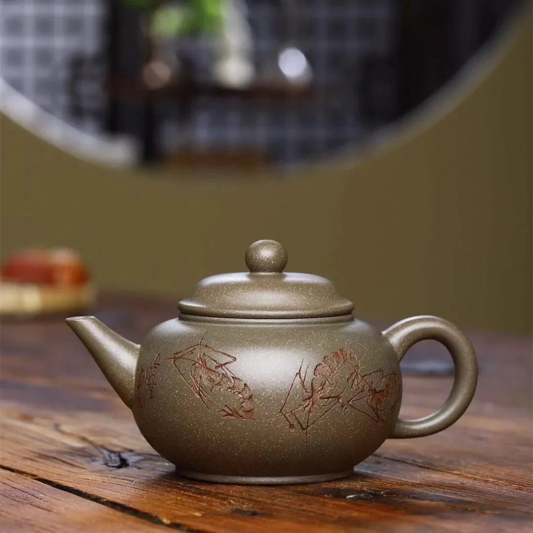 Top selling Chinese kongfu tea set Yixing purple clay tea pot Shuiping cha hu 250 ml