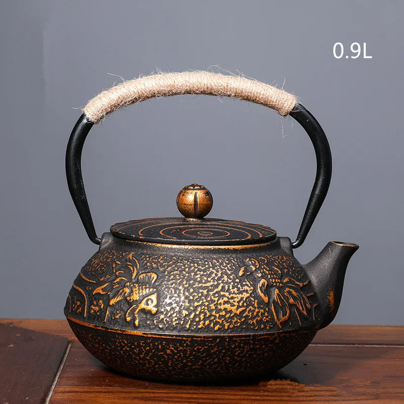 Harmony Hot Sale Chinese Antique Good Price Vintage Handmade New Style Cast Iron Metal Tea Pot