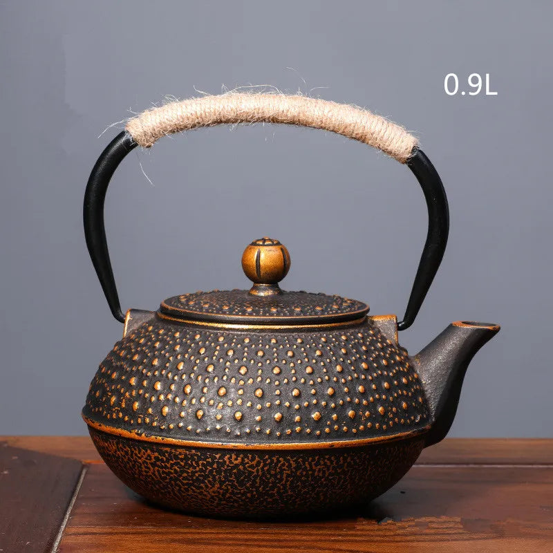 Harmony Hot Sale Chinese Antique Good Price Vintage Handmade New Style Cast Iron Metal Tea Pot