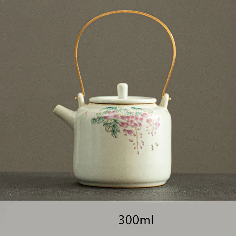 Harmony Hot Selling Chinese Traditional Household Kettle Light Luxury Decoration Style Tea Pot Ceramic